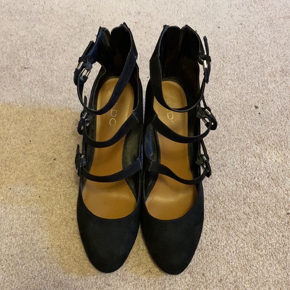 Women’s Aldo Black Strappy High Heels - Picture 2 of 3